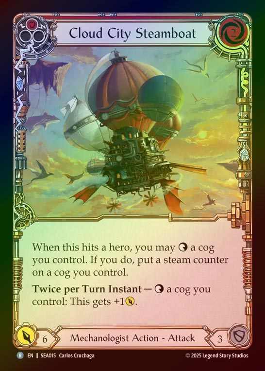 【RF】【EN】[Mechanologist] クラウドシティの蒸気船/Cloud City Steamboat(red)  [SEA015-R]