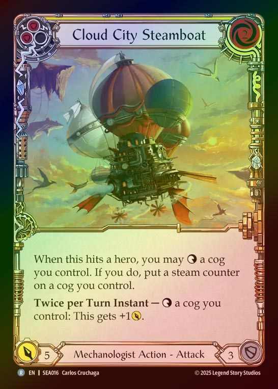 【RF】【EN】[Mechanologist] クラウドシティの蒸気船/Cloud City Steamboat(yellow)  [SEA016-R]