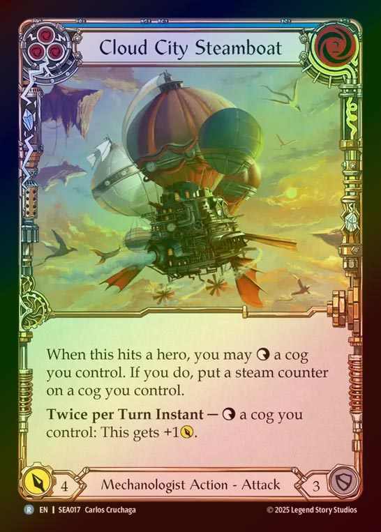 【RF】【EN】[Mechanologist] クラウドシティの蒸気船/Cloud City Steamboat(blue)  [SEA017-R]
