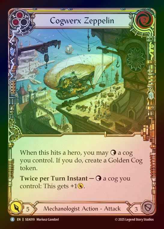 【RF】【EN】[Mechanologist] コグワークスの飛行船/Cogwerx Zeppelin(yellow)  [SEA019-R]
