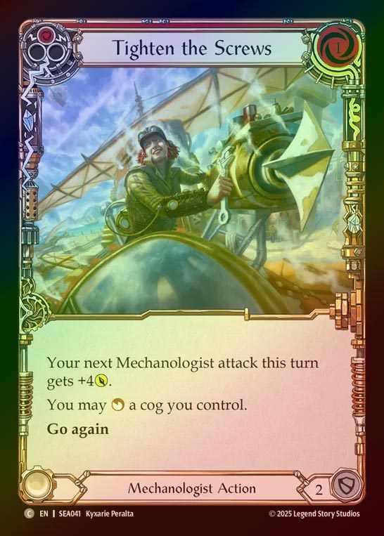 【RF】【予約商品】【EN】[Mechanologist] 螺子の締め上げ/Tighten the Screws (red)  [SEA041-C]