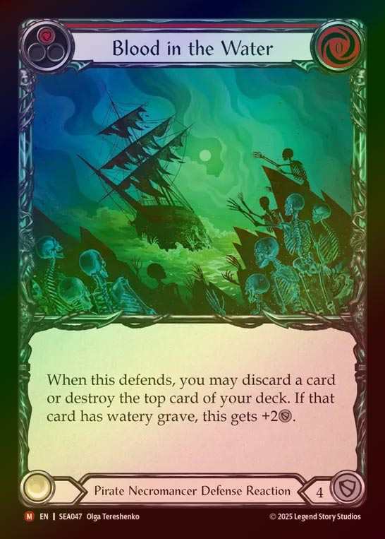 【RF】【予約商品】【EN】[Pirate Necromancer] 血染めの海/Blood in the Water [SEA047-M]