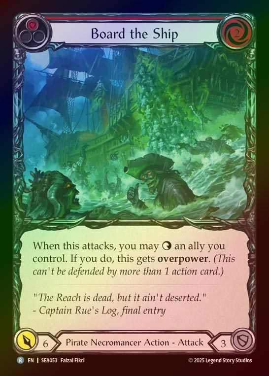 【RF】【予約商品】【EN】[Pirate Necromancer] 船上登り/Board the Ship (red)  [SEA053-R]