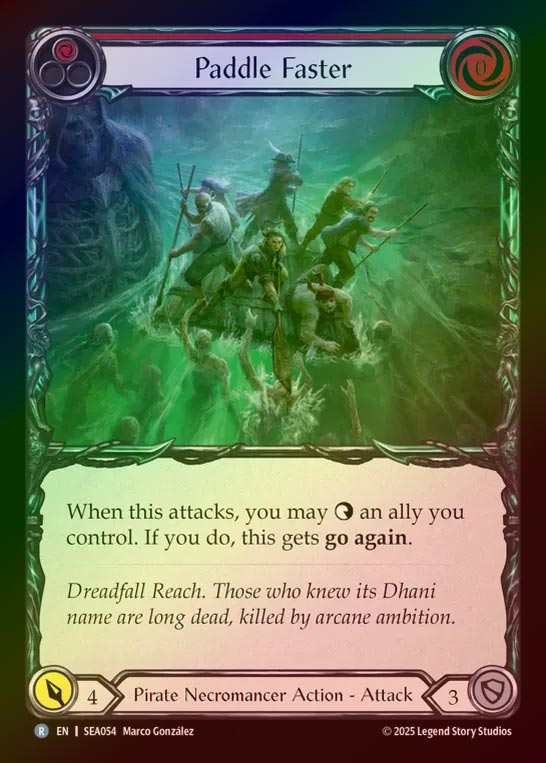 【RF】【予約商品】【EN】[Pirate Necromancer] 急漕/Paddle Faster (red)  [SEA054-R]