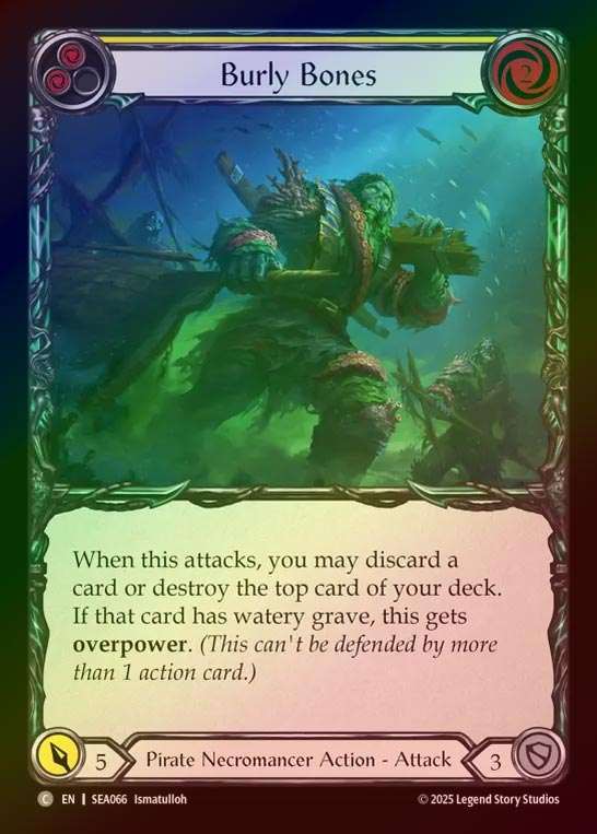 【RF】【予約商品】【EN】[Pirate Necromancer] 強靭な骸骨/Burly Bones (yellow)  [SEA066-C]