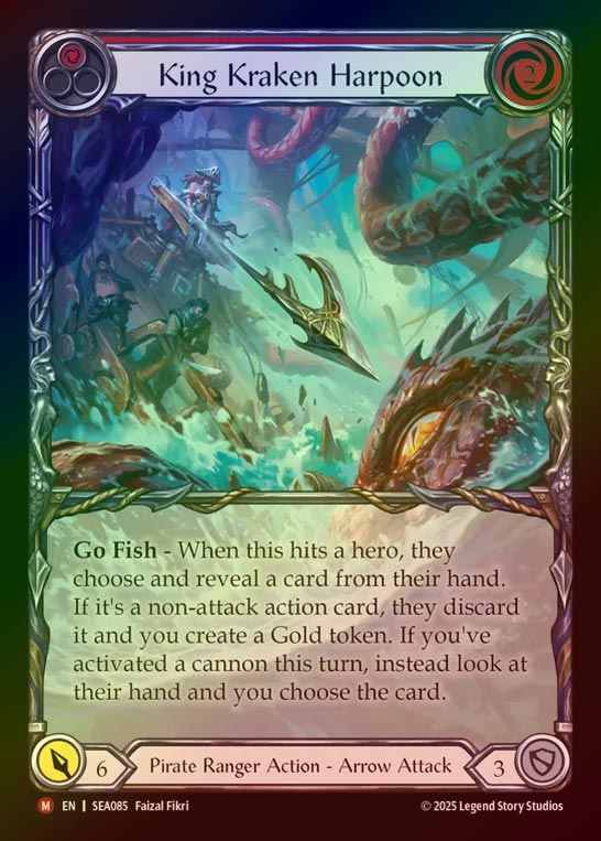 【RF】【予約商品】【EN】[Pirate Ranger] キングクラーケンの銛/King Kraken Harpoon (Extended Art)  [SEA085-M]