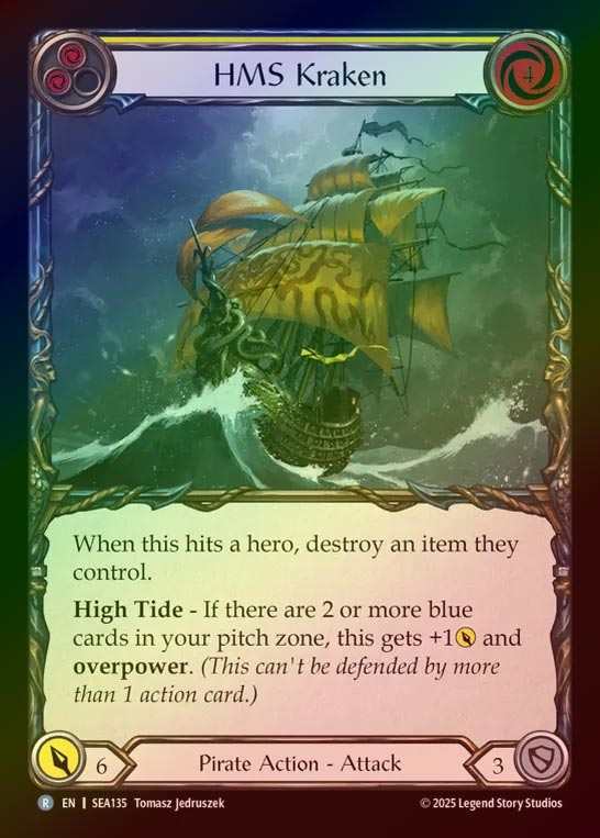 【RF】【予約商品】【EN】[Pirate] 荒名船クラーケン/HMS Kraken (yellow)  [SEA135-R]