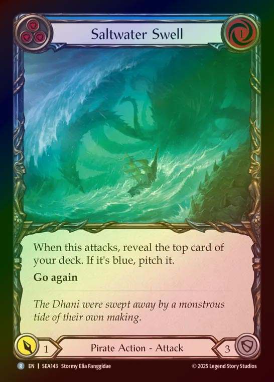 【RF】【予約商品】【EN】[Pirate] 海生のうねり/Saltwater Swell (blue)  [SEA143-R]