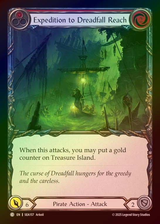【RF】【予約商品】【EN】[Pirate] 凶兆海域の探検/Expedition to Dreadfall Reach (red)  [SEA157-C]