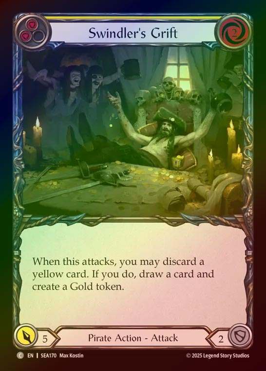 【RF】【予約商品】【EN】[Pirate] 海賊の一仕事/Swindler's Gift (yellow)  [SEA170-C]