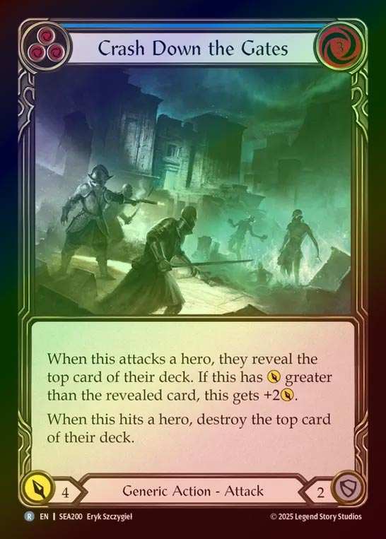 【RF】【予約商品】【EN】[Generic] 門破り/Crash Down the Gates (blue)  [SEA200-R]