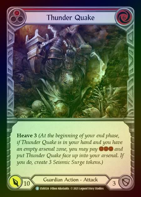 【RF】[Guardian] Thunder Quake [EVR024-R] (red) Rainbow Foil