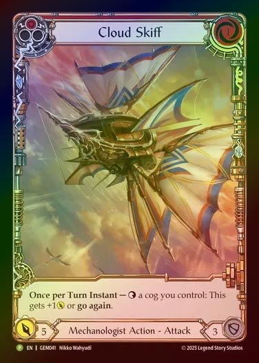 【RF】[Mechanologist] Cloud Skiff (Extended Art) (red) [GEM041-P]