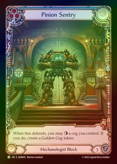 【RF】[Mechanologist] Pinion Sentry (Extended Art) (blue) [GEM045-P]