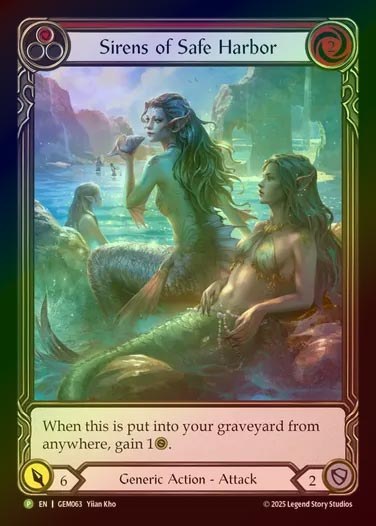 【RF】[Generic] Siren's of Safe Harbor (Extended Art) (red) [GEM063-P]