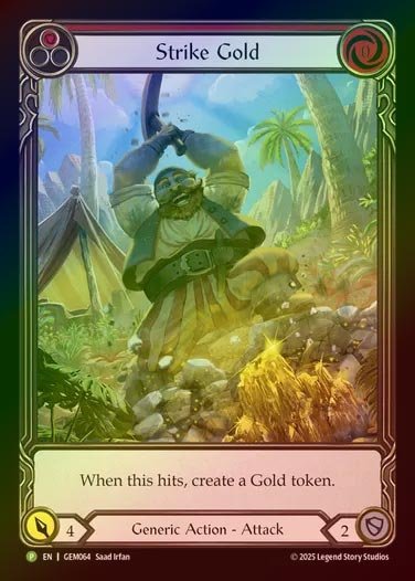 【RF】[Generic] Strike Gold (Extended Art) (red) [GEM064-P]