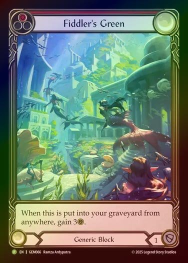 【RF】[Generic] Fiddler's Green (Extended Art) (red) [GEM066-P]