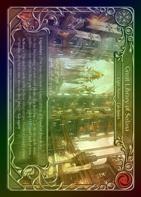 【RF】[Light] Great Library of Solana [UL-MON000-F] Rainbow Foil