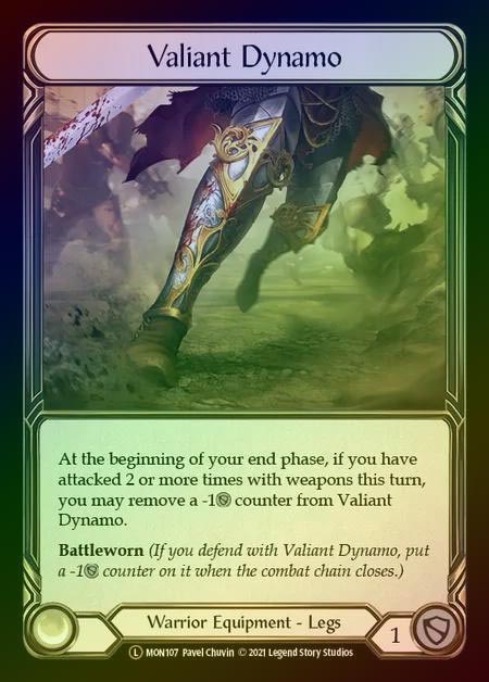 【RF】[Warrior] Valiant Dynamo [UL-MON107-L] Rainbow Foil