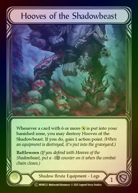 【RF】[Shadow Brute] Hooves of the Shadowbeast [UL-MON122-C] Rainbow Foil