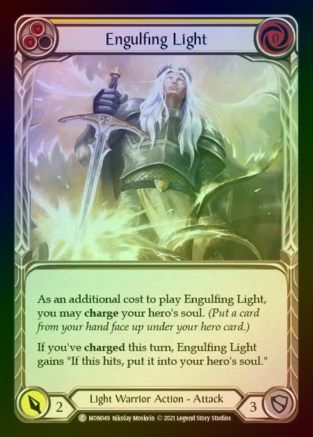 【RF】[Light Warrior] Engulfing Light (yellow) [1st-MON_049-C] Rainbow Foil
