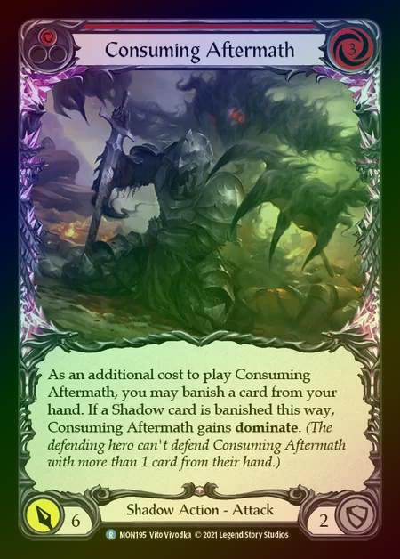 【RF】[Shadow] Consuming Aftermath (red) [1st-MON_195-R] Rainbow Foil