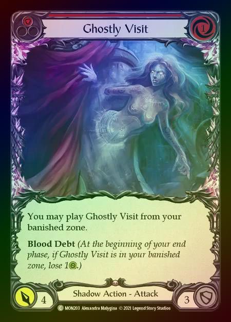 【RF】[Shadow] Ghostly Visit (red) [1st-MON_203-C] Rainbow Foil