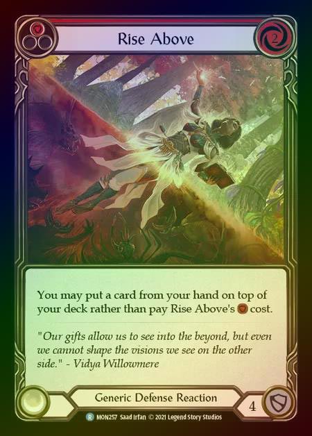 【RF】[Generic] Rise Above (red) [1st-MON_257-R] Rainbow Foil