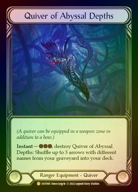 【RF】[Ranger] Quiver of Abyssal Depths [OUT095-L] Rainbow Foil