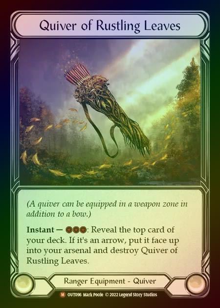 【RF】[Ranger] Quiver of Rustling Leaves [OUT096-M] Rainbow Foil