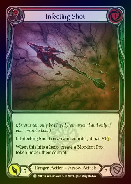 【RF】[Ranger] Infecting Shot [OUT118-C] (red) Rainbow Foil
