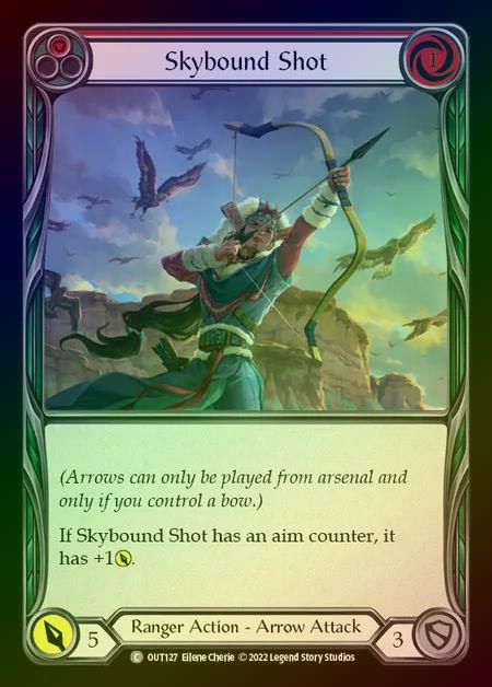 【RF】[Ranger] Skybound Shot [OUT127-C] (red) Rainbow Foil