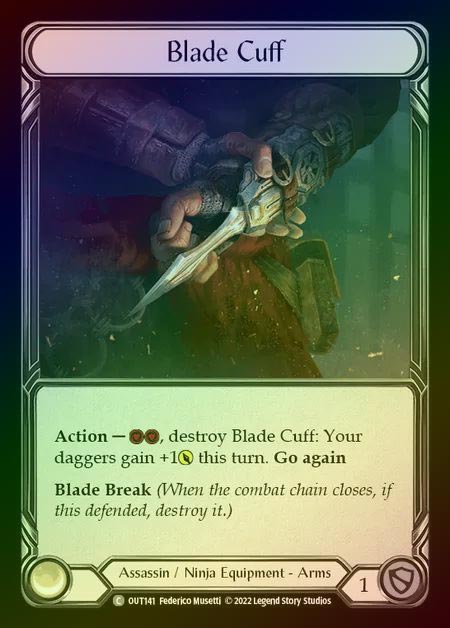 【RF】[Assassin Ninja] Blade Cuff [OUT141-C] Rainbow Foil