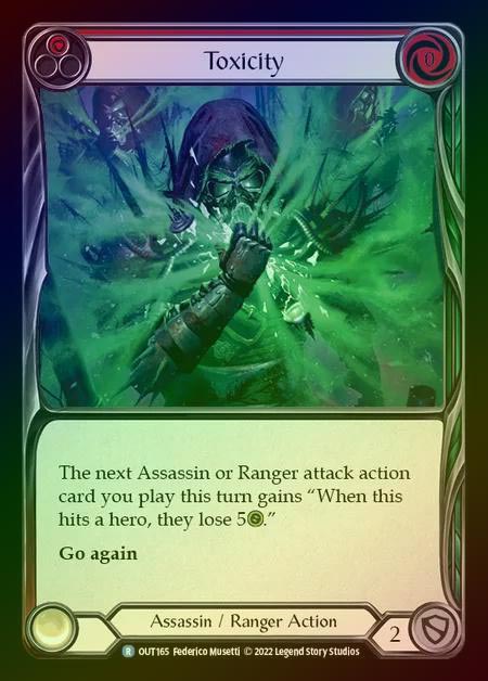 【RF】[Assassin Ranger] Toxicity [OUT165-R] (red) Rainbow Foil