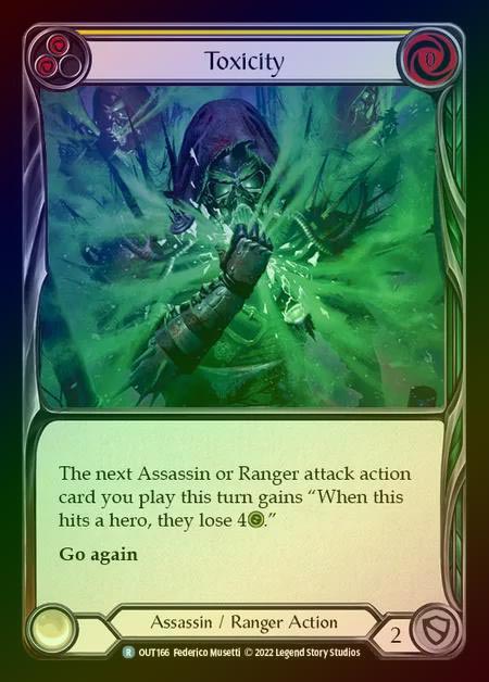 【RF】[Assassin Ranger] Toxicity [OUT166-R] (yellow) Rainbow Foil