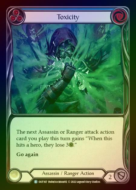 【RF】[Assassin Ranger] Toxicity [OUT167-R] (blue) Rainbow Foil