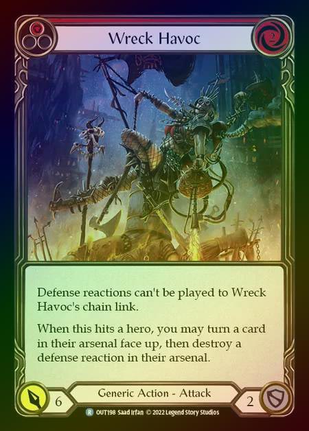【RF】[Generic] Wreck Havoc [OUT198-R] (red) Rainbow Foil
