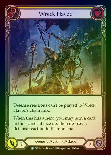 【RF】[Generic] Wreck Havoc [OUT199-R] (yellow) Rainbow Foil