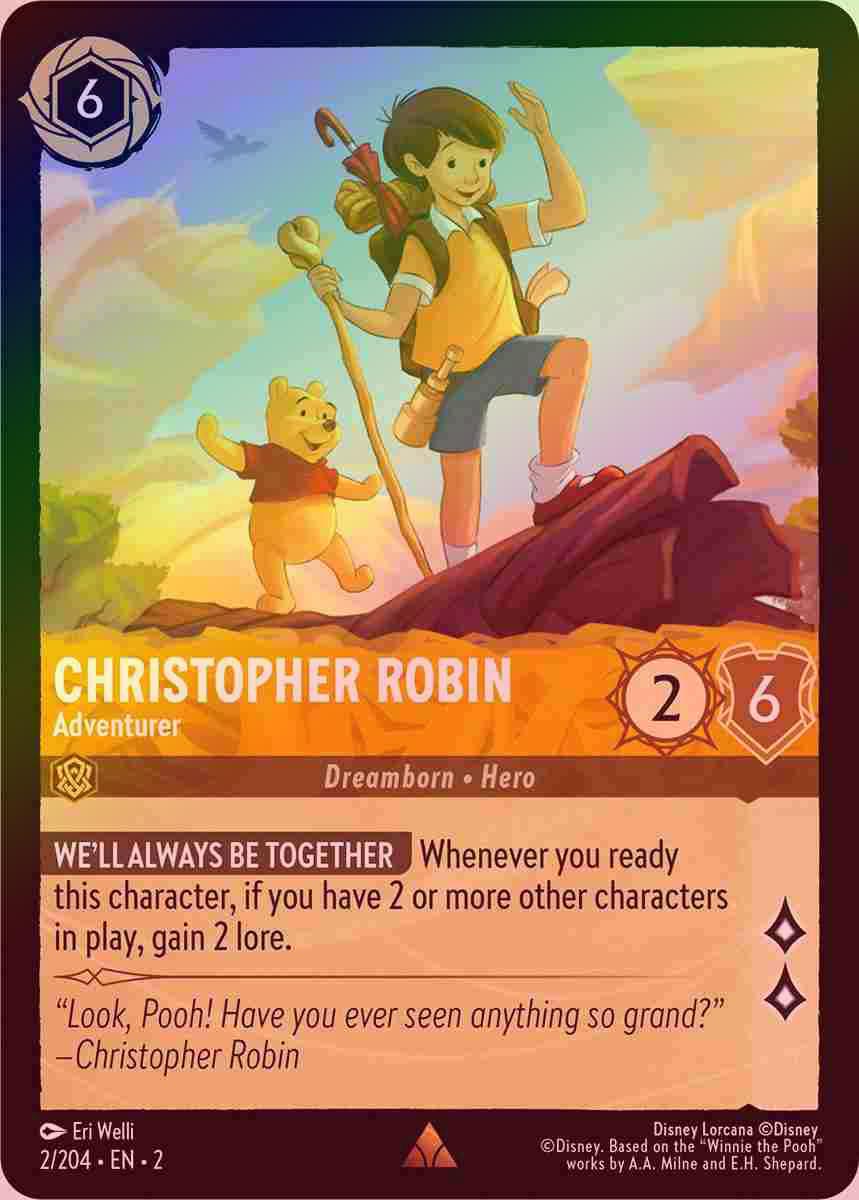 【FOIL】Christopher Robin - Adventurer [ROTF-002/204-R]