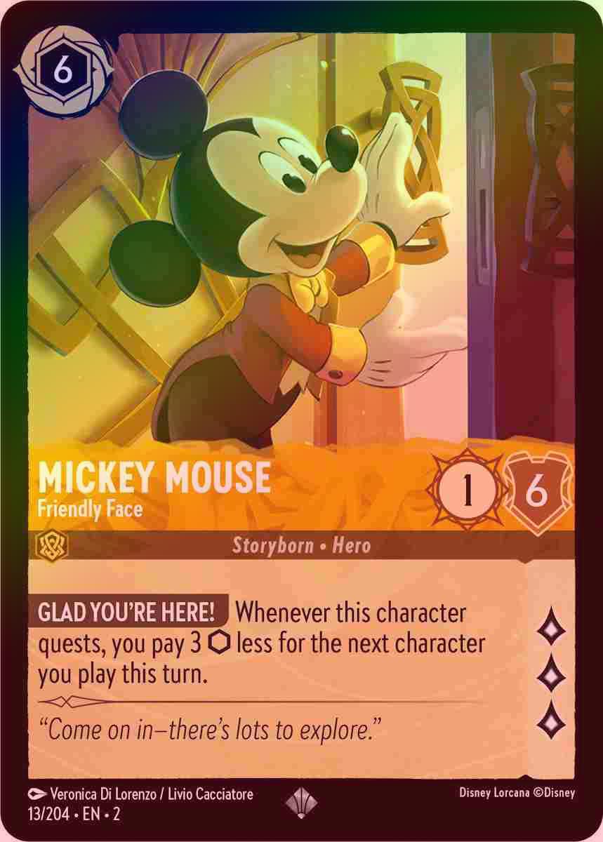 【FOIL】Mickey Mouse - Friendly Face [ROTF-013/204-S]