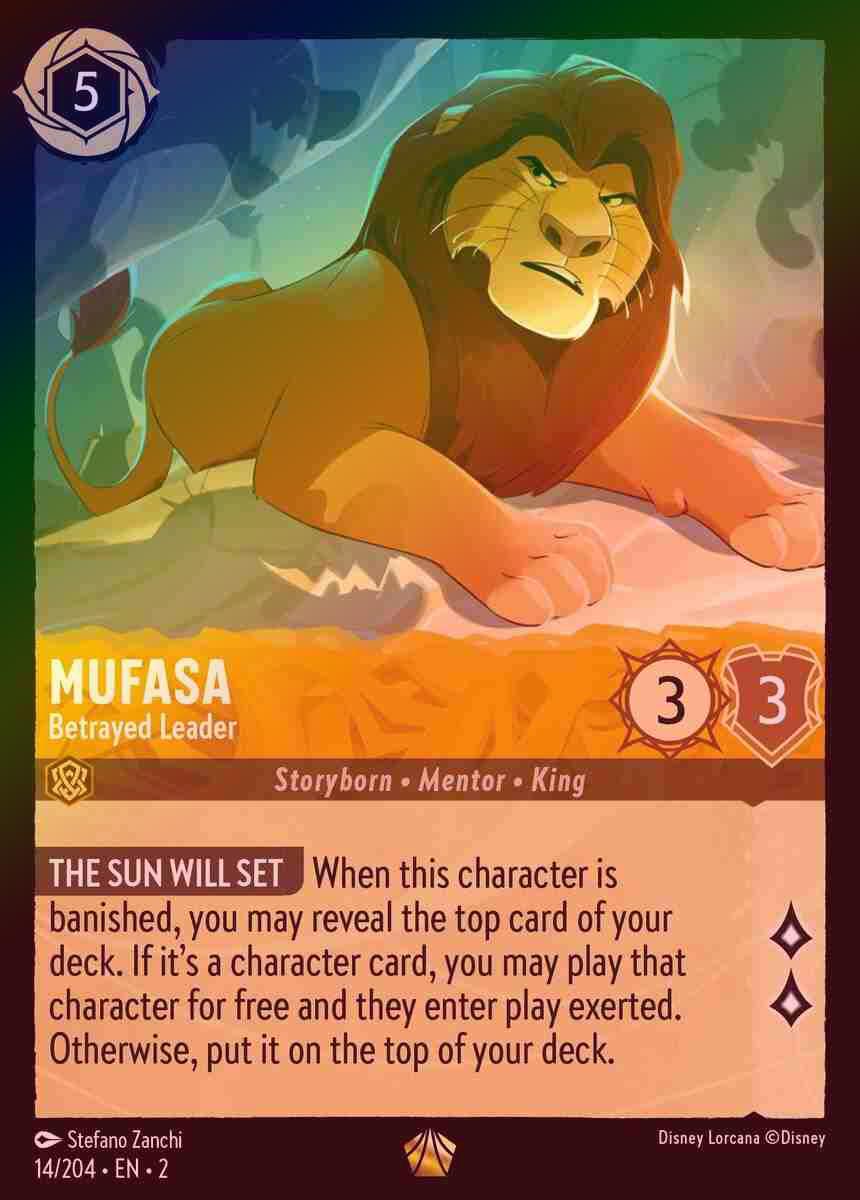 【FOIL】Mufasa - Betrayed Leader [ROTF-014/204-L]