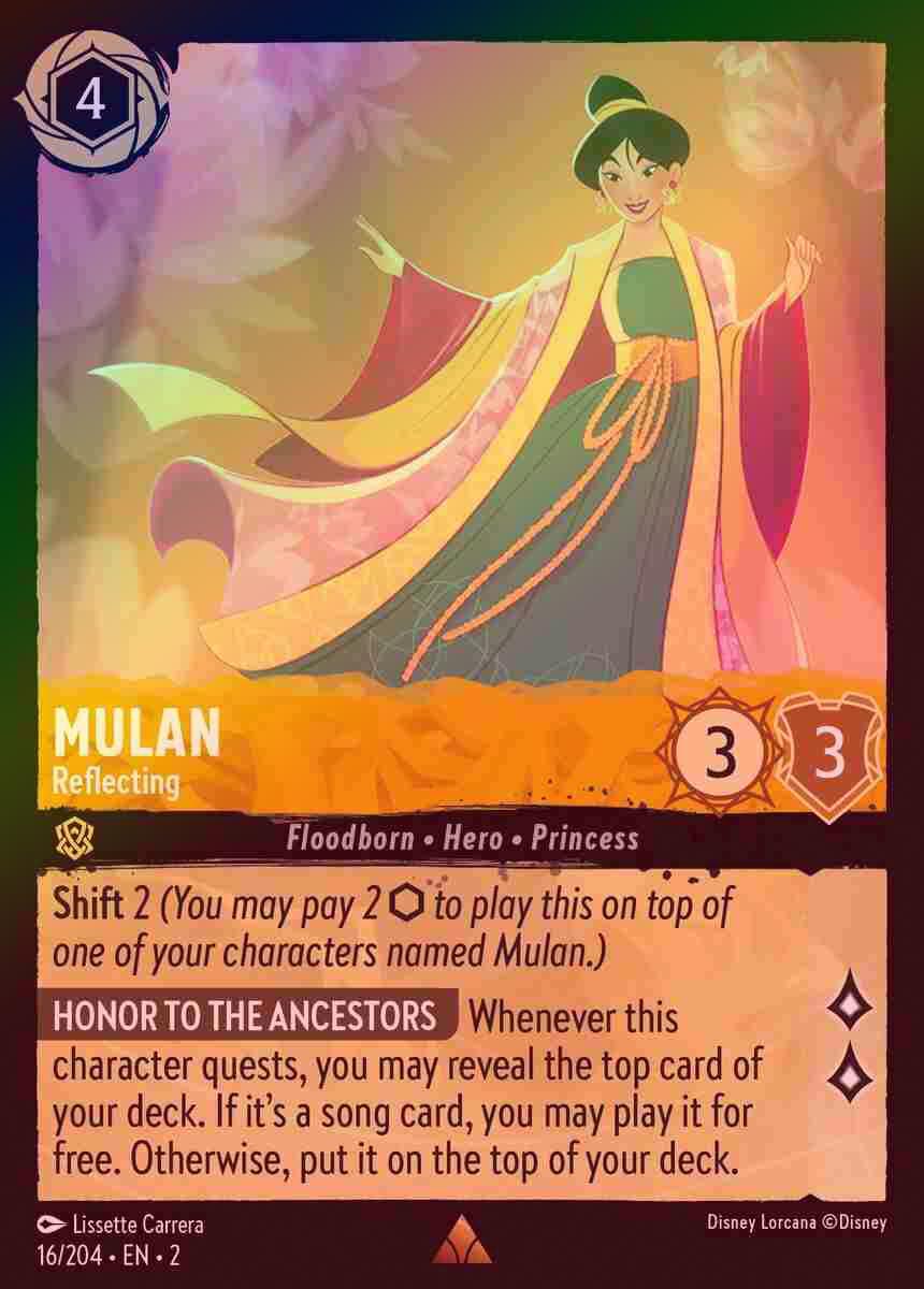 【FOIL】Mulan - Reflecting [ROTF-016/204-R]