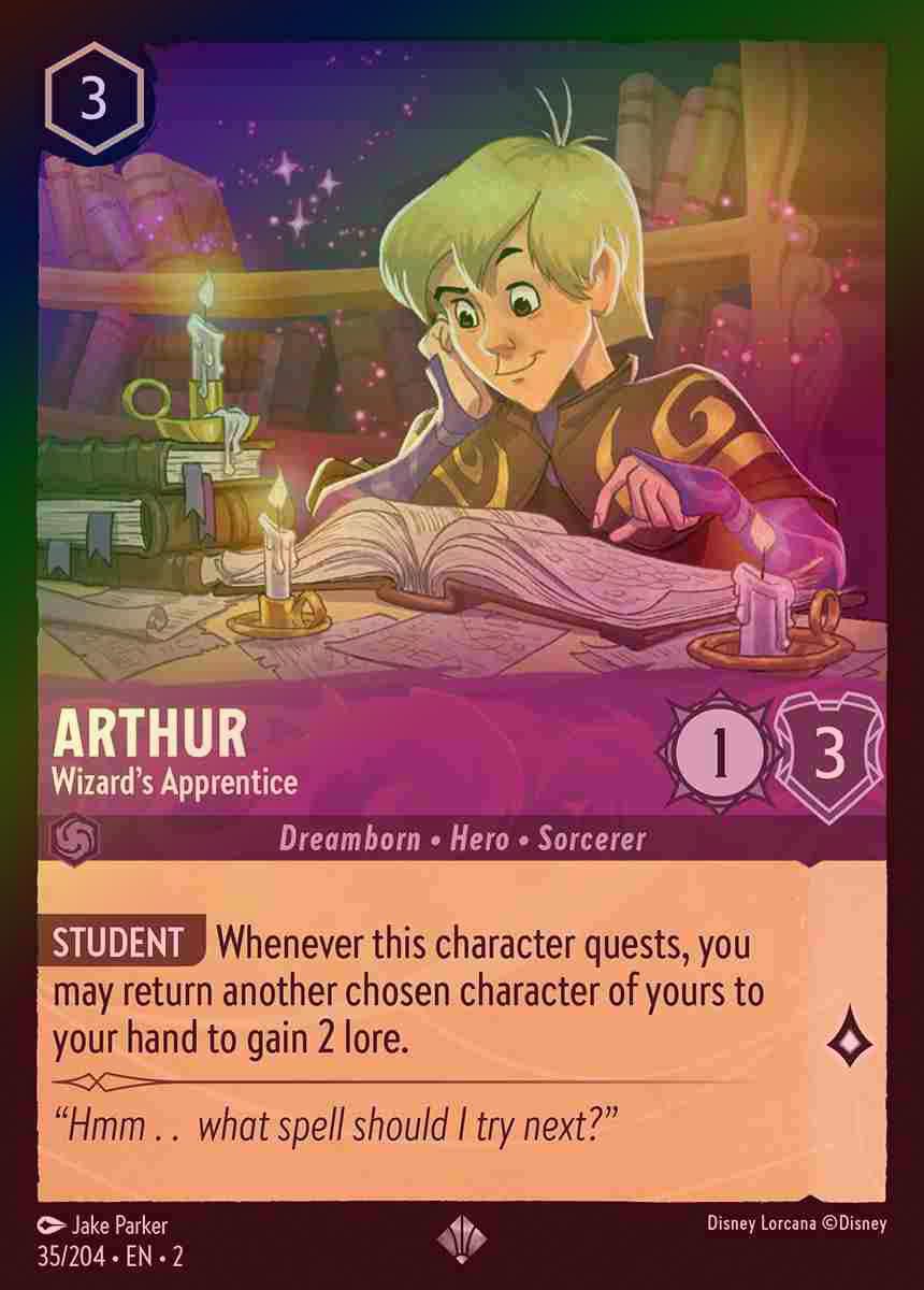 【FOIL】Arthur - Wizard's Apprentice [ROTF-035/204-S]