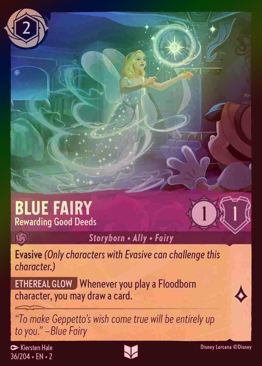 【FOIL】Blue Fairy - Rewarding Good Deeds [ROTF-036/204-U]
