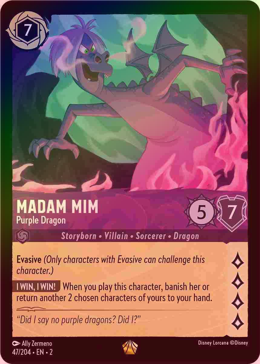【FOIL】Madam Mim - Purple Dragon [ROTF-047/204-L]