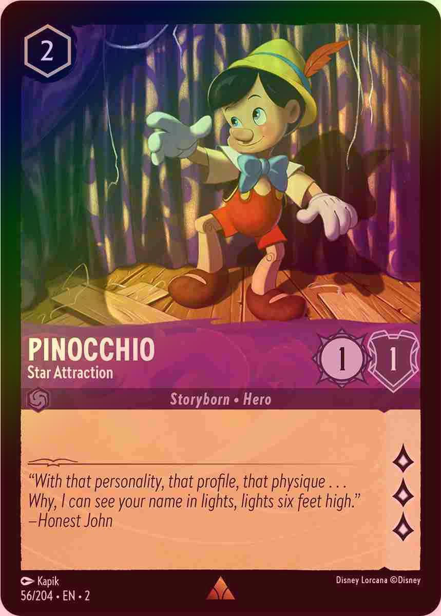 【FOIL】Pinocchio - Star Attraction [ROTF-056/204-R]