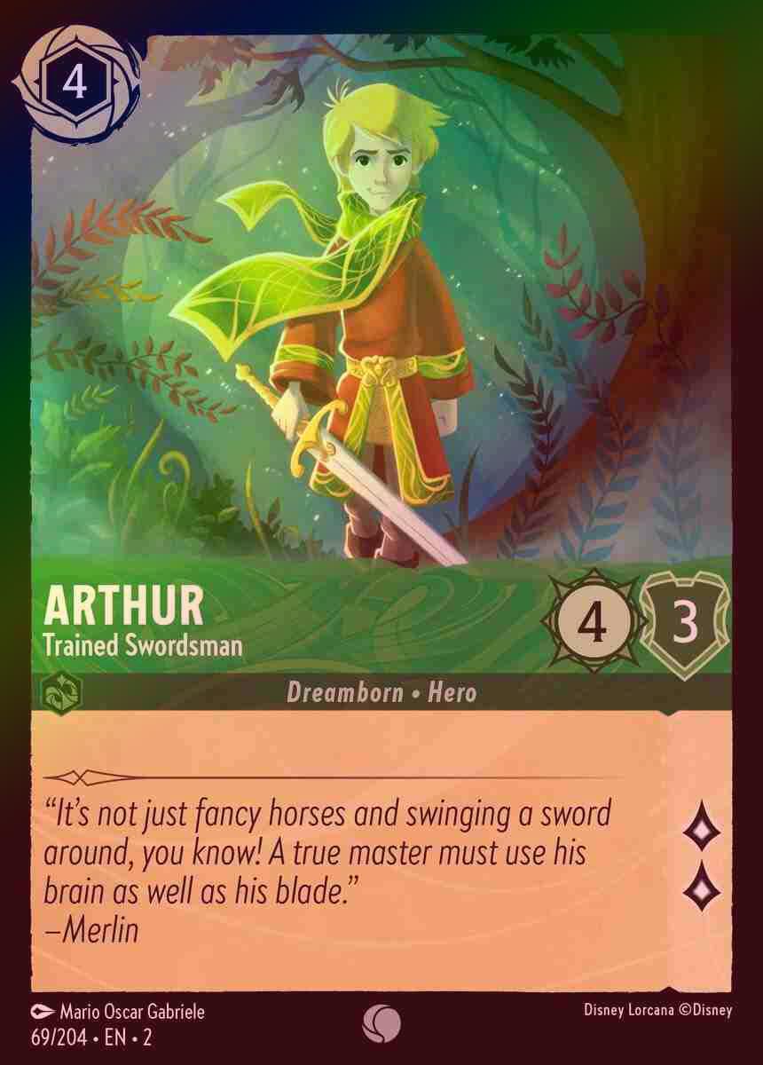 【FOIL】Arthur - Trained Swordsman [ROTF-069/204-C]