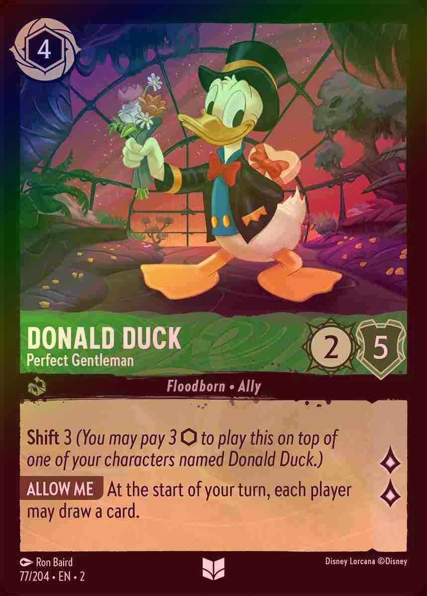 【FOIL】Donald Duck - Perfect Gentleman [ROTF-077/204-U]