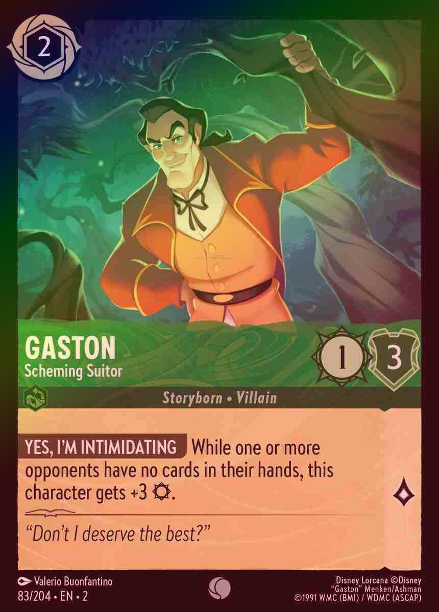 【FOIL】Gaston - Scheming Suitor [ROTF-083/204-C]