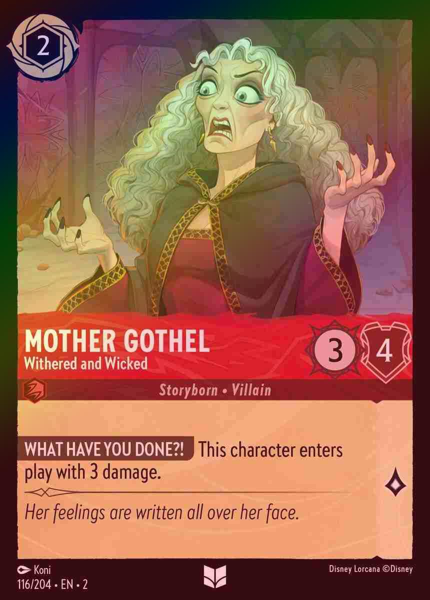 【FOIL】Mother Gothel - Withered and Wicked [ROTF-116/204-U]